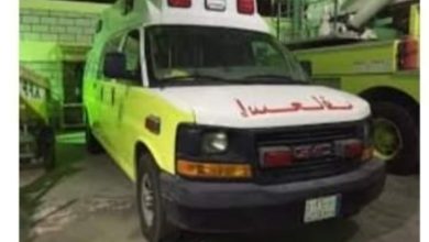 Photo of أصابة 3 أشخاص اليوم الجمعة فى حادث تصادم سيارتين ربع نقل بالطريق الصحراوى