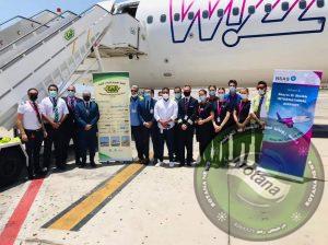 إستقبال رسمى لأولى رحلات "ويز إير Wizz Air" من مطار مالبنسا بإيطاليا لشرم الشيخ