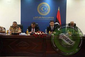 وزارة الخارجية الليبية تناقش ألية وضع المقترحات بشأن تنفيدالاتفاقية الرباعية لأمن الحدود 