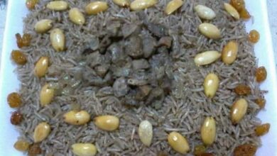 Photo of أرز بالخلطه والمكسرات