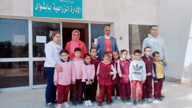 Photo of زيارة ميدانية لتلاميذ مدرسة بنات ابشواي لبيوت المحمية بابشواي الزراعية