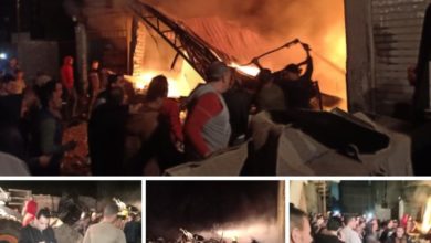 Photo of السيطرة على حريق داخل مخزن زيوت بعزبه ابوسعده بميت حلفا دون خسائر بشرية