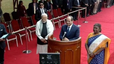 Photo of كلمة الرئيس عبد الفتاح السيسي أمام الصحفيين بالقصر الرئاسي الهندي