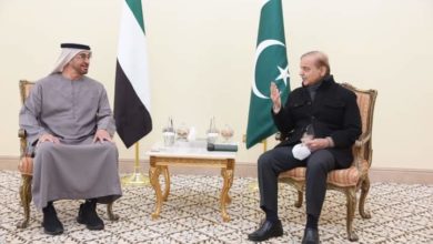 Photo of رئيس وزراء دولة الإمارات العربية المتحدة يصل باكستان ويلتقي برئيس الوزراء 