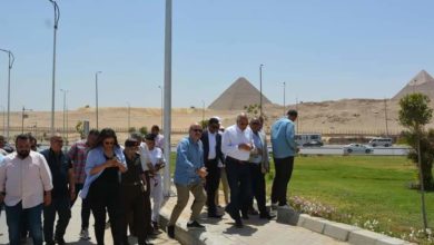 Photo of محافظ الجيزة يتابع أعمال التطوير بمحيط المتحف المصرى الكبير