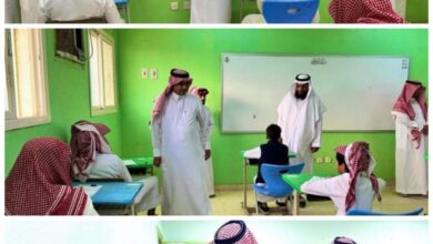 Photo of مدير عام التعليم بالطائف يطلع على سير الاختبارات في مدارس رضوان وأم الدوم