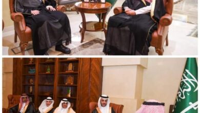 Photo of محافظ جدة يستقبل رئيس المجلس الاستشاري للقطاع الغربي الصحي ومدير الشؤون الصحية بجدة